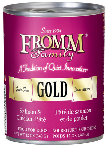 Fromm Salmon & Chicken Pate Gold Dog 12oz Can