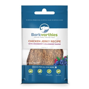 Barkworthies Chicken Jerky Recipe Dog Treat (2pk)