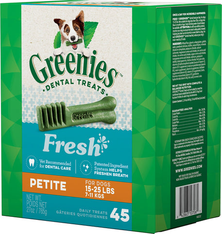 Greenies Petite Dog Mint Treats (45 Count)