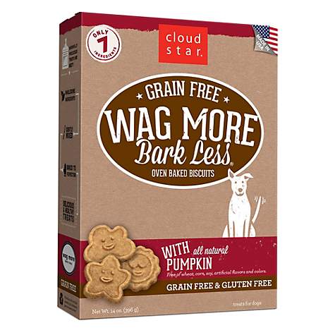 Wag More Oven-Baked Biscuits - GF Pumpkin Variety (14oz)
