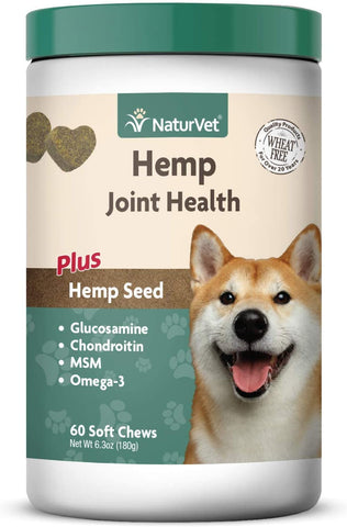 NaturVet Hemp Joint Hlth Chew 60 ct
