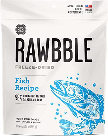 Rawbble Freeze Dried Dog Food - Fish Recipe (13oz)