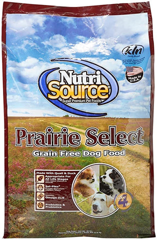 Nutrisource Dog Grain Free Prairie Select 30#