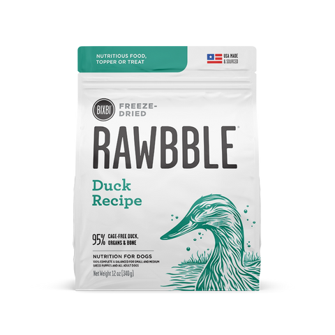 Rawbble Freeze Dried Dog Food - Duck Recipe (4.5oz)