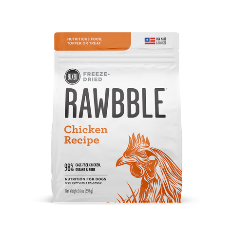 Rawbble Freeze Dried Dog Food - Chicken Recipe (14oz)